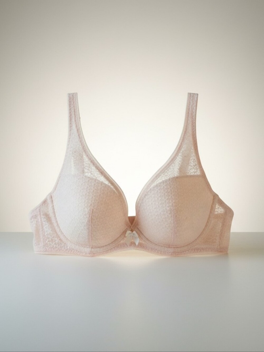 Adore Me Light Nude Lace Bra – NWOT Elegant & Supportive Size 34D